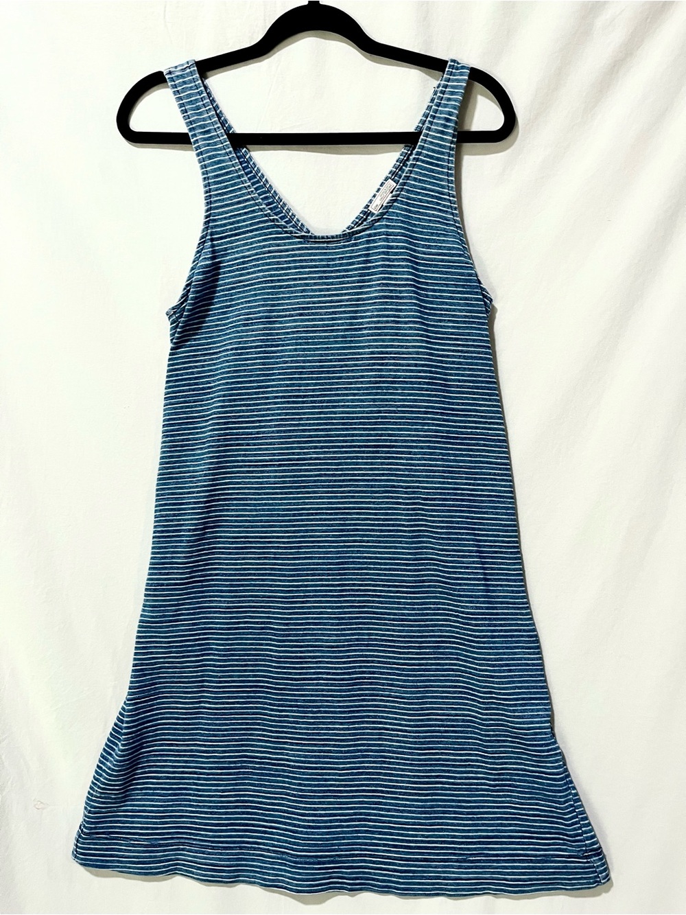 Gap Blue & White Striped Cross Back Cotton Dress Size Small 100% cotton